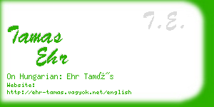 tamas ehr business card
